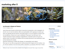 Tablet Screenshot of marketingafter5.wordpress.com