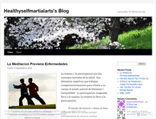 Tablet Screenshot of healthyselfmartialarts.wordpress.com