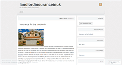 Desktop Screenshot of landlordinsuranceinuk.wordpress.com