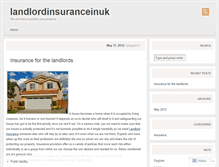 Tablet Screenshot of landlordinsuranceinuk.wordpress.com