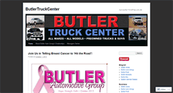 Desktop Screenshot of butlertruckcenter.wordpress.com