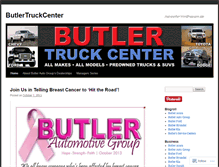 Tablet Screenshot of butlertruckcenter.wordpress.com