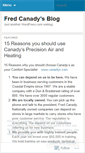 Mobile Screenshot of fredcanady.wordpress.com