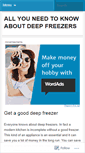 Mobile Screenshot of deepfreezers.wordpress.com