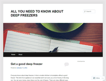 Tablet Screenshot of deepfreezers.wordpress.com