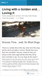 Mobile Screenshot of livingwithagolden.wordpress.com