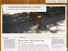 Tablet Screenshot of livingwithagolden.wordpress.com