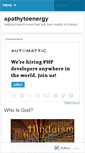 Mobile Screenshot of apathytoenergy.wordpress.com
