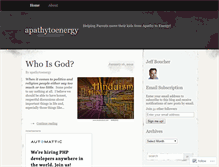 Tablet Screenshot of apathytoenergy.wordpress.com