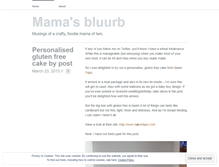 Tablet Screenshot of mamabluurb.wordpress.com