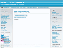 Tablet Screenshot of mymaldives.wordpress.com