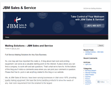 Tablet Screenshot of jbmsalesandservice.wordpress.com