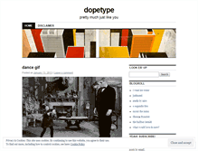 Tablet Screenshot of dopetype.wordpress.com