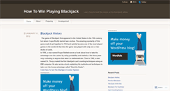 Desktop Screenshot of blackjackcrusher21.wordpress.com