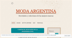 Desktop Screenshot of modargentina.wordpress.com