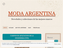 Tablet Screenshot of modargentina.wordpress.com
