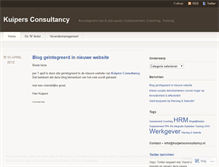 Tablet Screenshot of kuipersconsultancy.wordpress.com