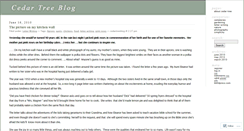 Desktop Screenshot of cedartreeblog.wordpress.com