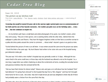 Tablet Screenshot of cedartreeblog.wordpress.com