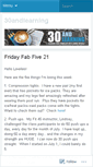 Mobile Screenshot of 30andlearning.wordpress.com