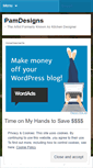 Mobile Screenshot of pamdesignsblog.wordpress.com