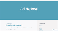 Desktop Screenshot of anihajderaj.wordpress.com