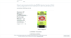 Desktop Screenshot of lacapanninadifranceschi.wordpress.com