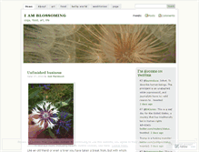 Tablet Screenshot of iamblossoming.wordpress.com