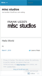 Mobile Screenshot of miscstudios.wordpress.com