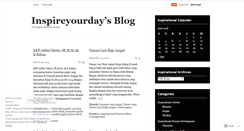 Desktop Screenshot of inspireyourday.wordpress.com