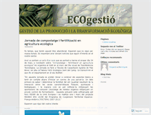 Tablet Screenshot of ecogestio.wordpress.com