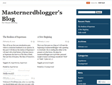 Tablet Screenshot of masternerdblogger.wordpress.com
