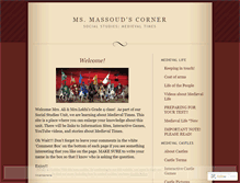 Tablet Screenshot of msmassoudmedievaltimes.wordpress.com