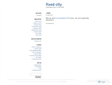 Tablet Screenshot of fixedcityde.wordpress.com