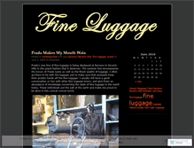 Tablet Screenshot of fineluggage.wordpress.com