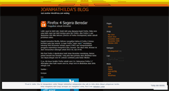 Desktop Screenshot of joanmathilda.wordpress.com