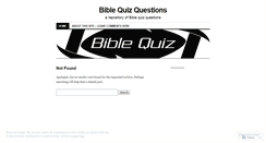 Desktop Screenshot of biblequizzing.wordpress.com