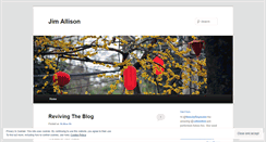 Desktop Screenshot of jimallison.wordpress.com