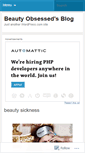 Mobile Screenshot of beautyobsessed.wordpress.com