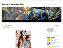 Tablet Screenshot of beautyobsessed.wordpress.com