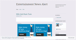 Desktop Screenshot of entertainmentnewsalert.wordpress.com