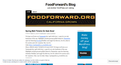 Desktop Screenshot of foodforward.wordpress.com