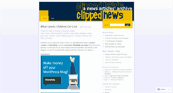 Desktop Screenshot of clippednews.wordpress.com