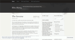 Desktop Screenshot of blitzlegal.wordpress.com