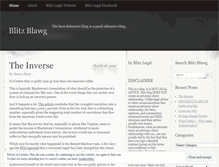 Tablet Screenshot of blitzlegal.wordpress.com
