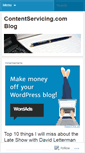 Mobile Screenshot of contentservicing.wordpress.com