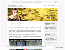 Tablet Screenshot of maartensjourney.wordpress.com