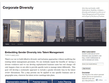 Tablet Screenshot of corporatediversity.wordpress.com