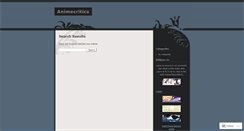 Desktop Screenshot of animecritics.wordpress.com