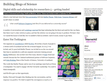 Tablet Screenshot of buildingblogsofscience.wordpress.com